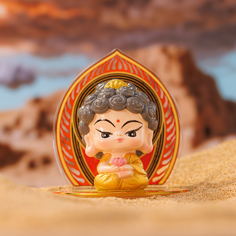 Direct sales from the manufacturer of creative and cute Buddha bao You blind box figurines, scenic spots, temples, table handicrafts and small ornaments Specification image