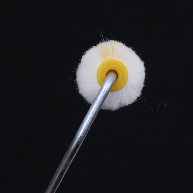 Wall painting roller brush: 4-inch 689 hot-melt cotton thread roller paint coating brush head, five-color bristle brush art paint details Picture