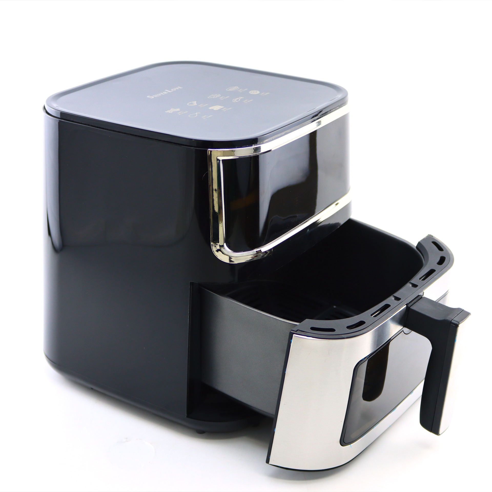 Export 1700W high-power air fryer 12L large-capacity smart touch household visual electric fryer Z209 Specification image