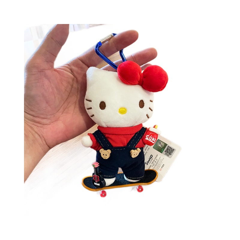 hellokitty small pendant, bag pendant, plush toy, kitty cute Kitty Kitty, official kt cat doll Item Picture