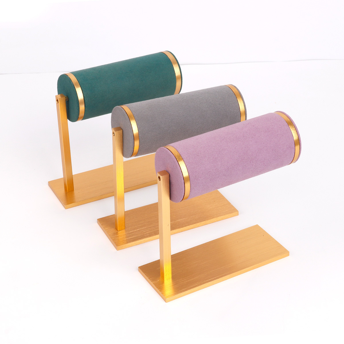 High-quality watch metal display stand, girls' bracelets and bangles, velvet jewelry stand, live-streaming accessories display props Specification image