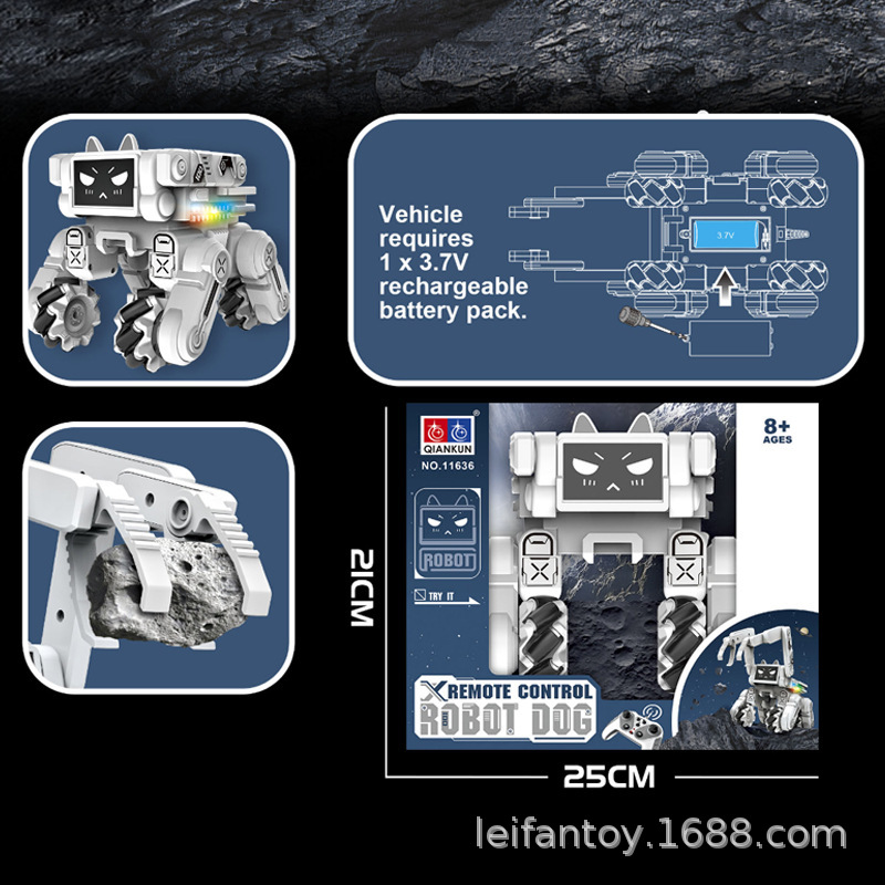 New product: StarCraft Remote Control Mechanical arm, Space bouncy Car, music story, Light drift, children's toy car Specification image