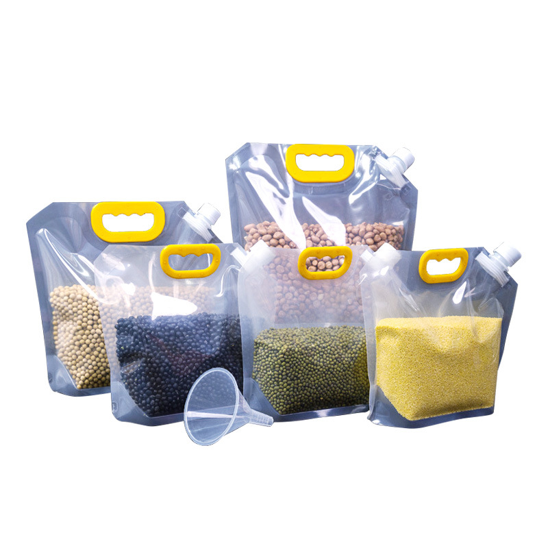 Wholesale manufacturer of large-diameter sealed storage bags for grains and cereals, beer and soy milk spout bags, cross-border foreign trade packaging bags Item Picture