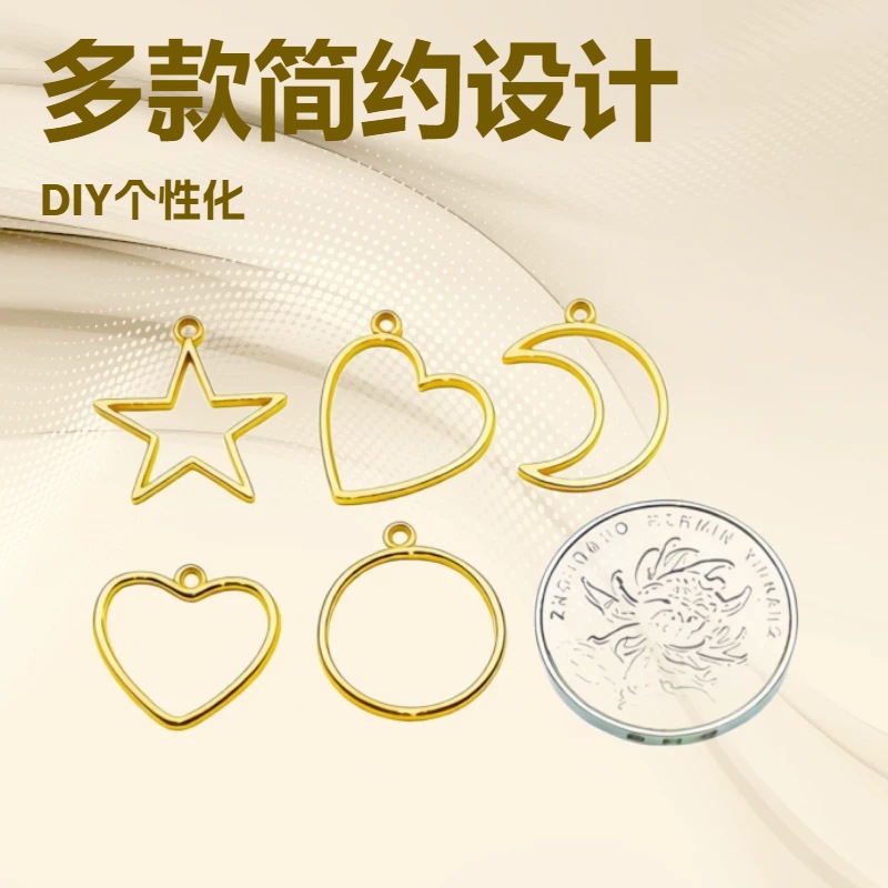A variety of zinc alloy geometric frame DIY handcrafted bracelets, necklaces, ornaments and pendants are exclusively available for cross-border direct sales from the manufacturer