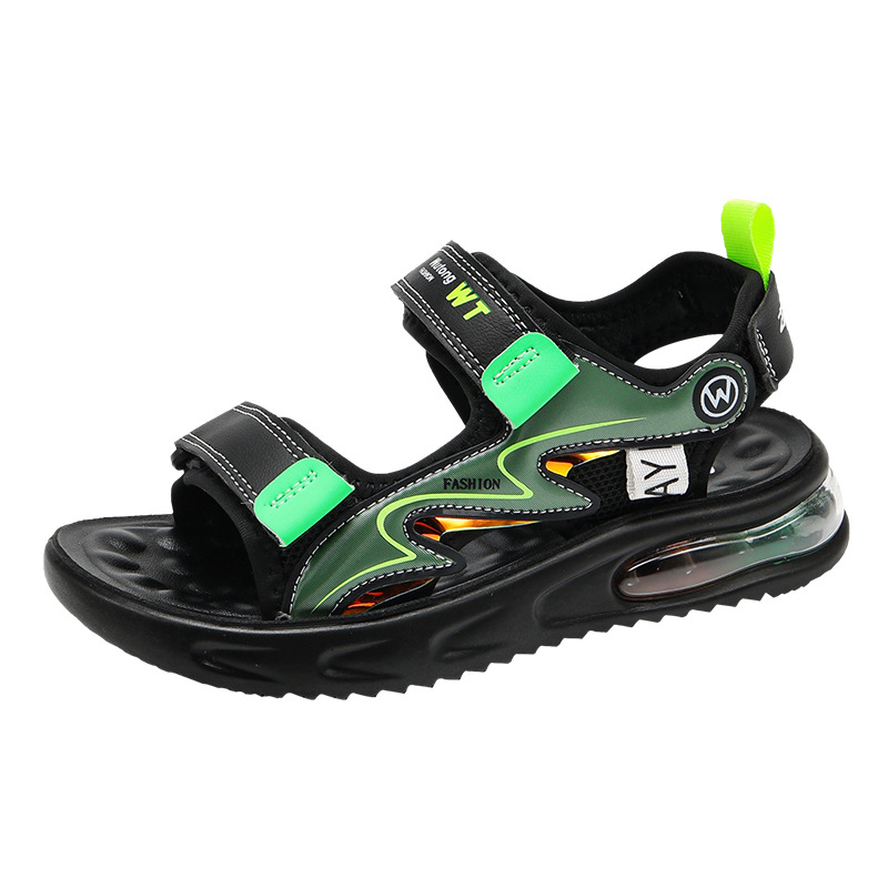 Boys' sandals 2025 New style children's sports beach shoes, large and childlike cushioned soft-soled boys' summer lightweight sandals Item Picture