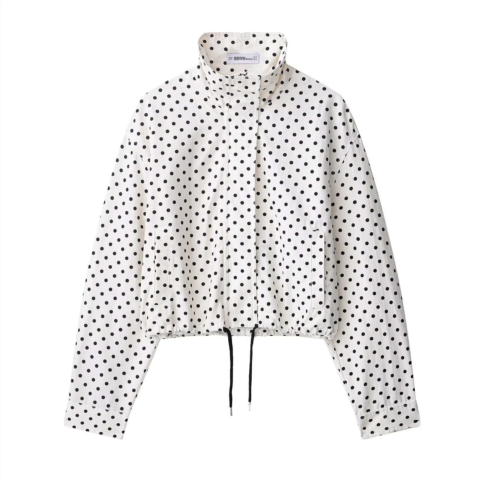 ZA AliExpress's best-selling cross-border European and American women's clothing polka dot jacket, coat and shorts set Item Picture