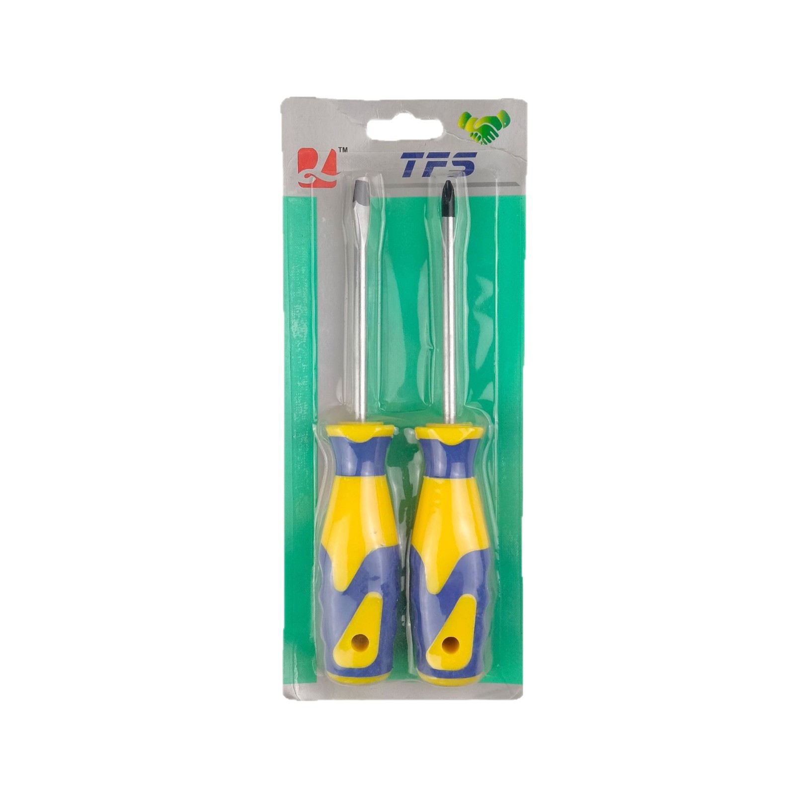 Cross-border cross-head screwdriver set with rubber handle for comfortable grip, a multi-functional household nail removal and installation tool Item Picture