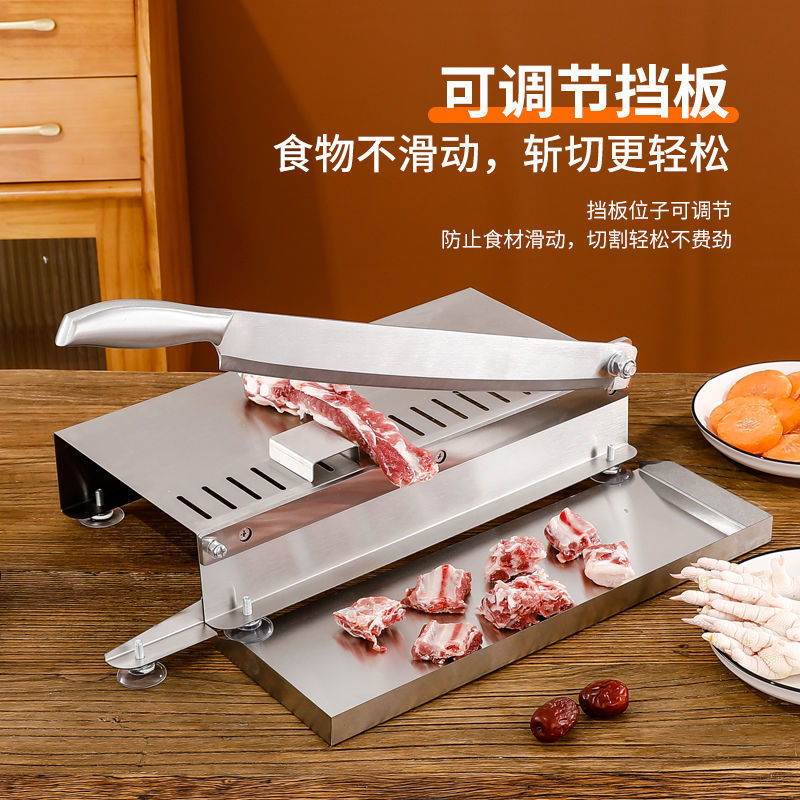 【 Contact Customer service for Discounts 】 Guillotine, household stainless steel knife, medicinal bone chopping knife, bone cutting knife, knife, frozen meat slicing knife Specification image
