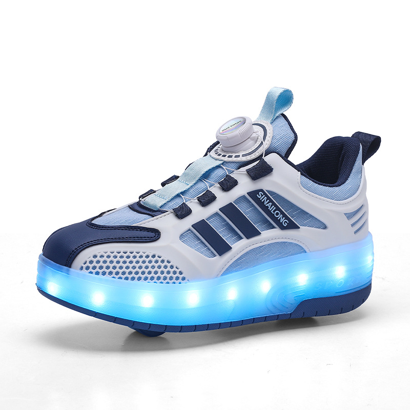 溜冰鞋/轮滑鞋白底实物图