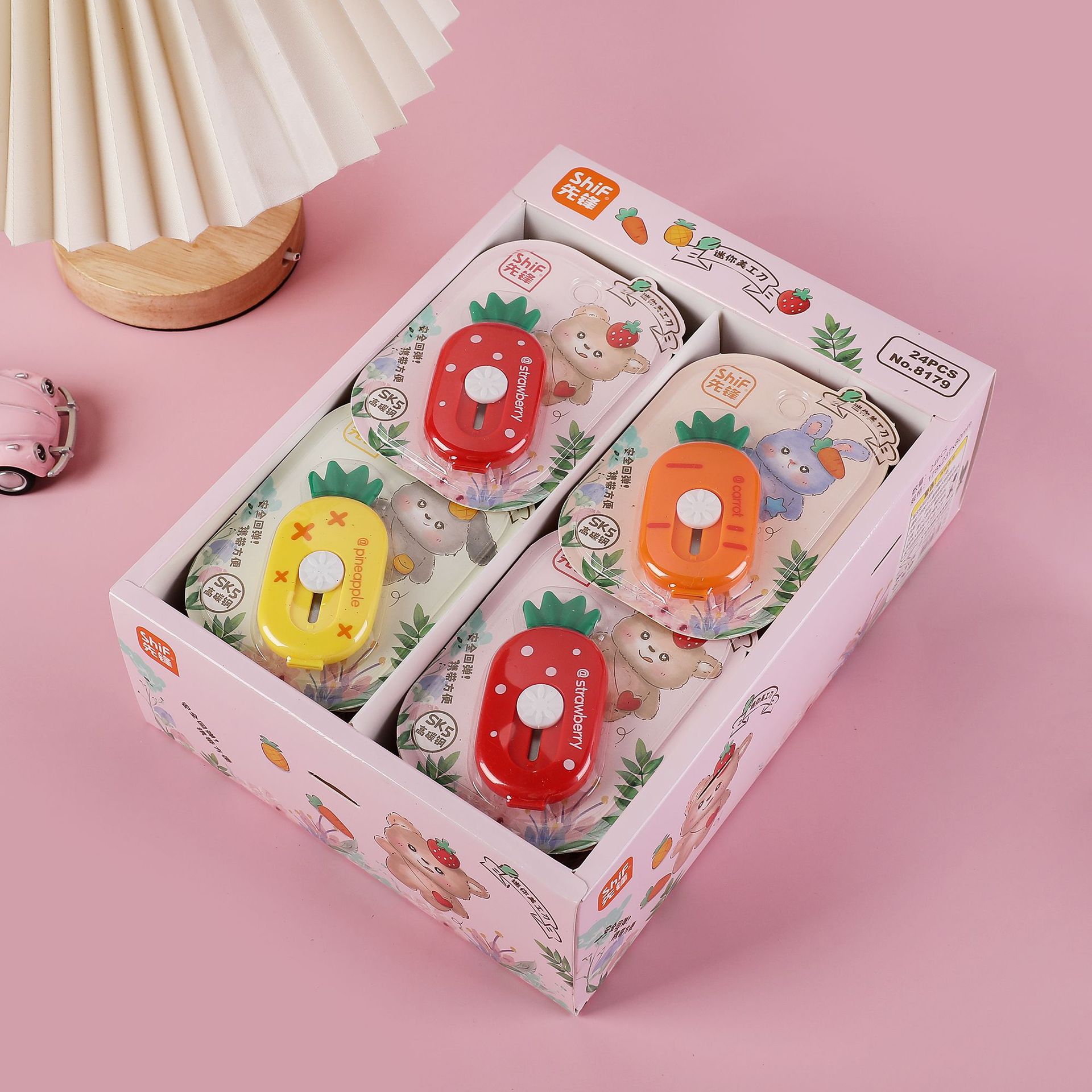 Pioneer 8179 Mini Fruit Utility Knife, portable tool for express package opening, student art, manual paper cutting, office Item Picture