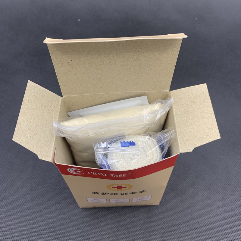 Home pure cotton triangular bandage, Red Cross training first aid kit accessories, bandage breathing mask, training first aid set Specification drawing