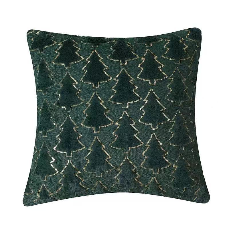 New cross-border Christmas pillowcase, Christmas tree home sofa cushion, holiday decoration cushion cover Item Picture