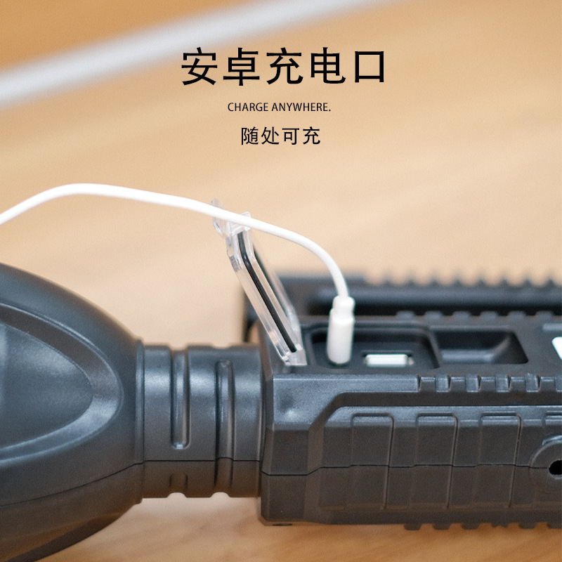 High-power portable fishing flashlight with stand, high-power camping emergency adventure outdoor lighting lamp, work light Application Scenario