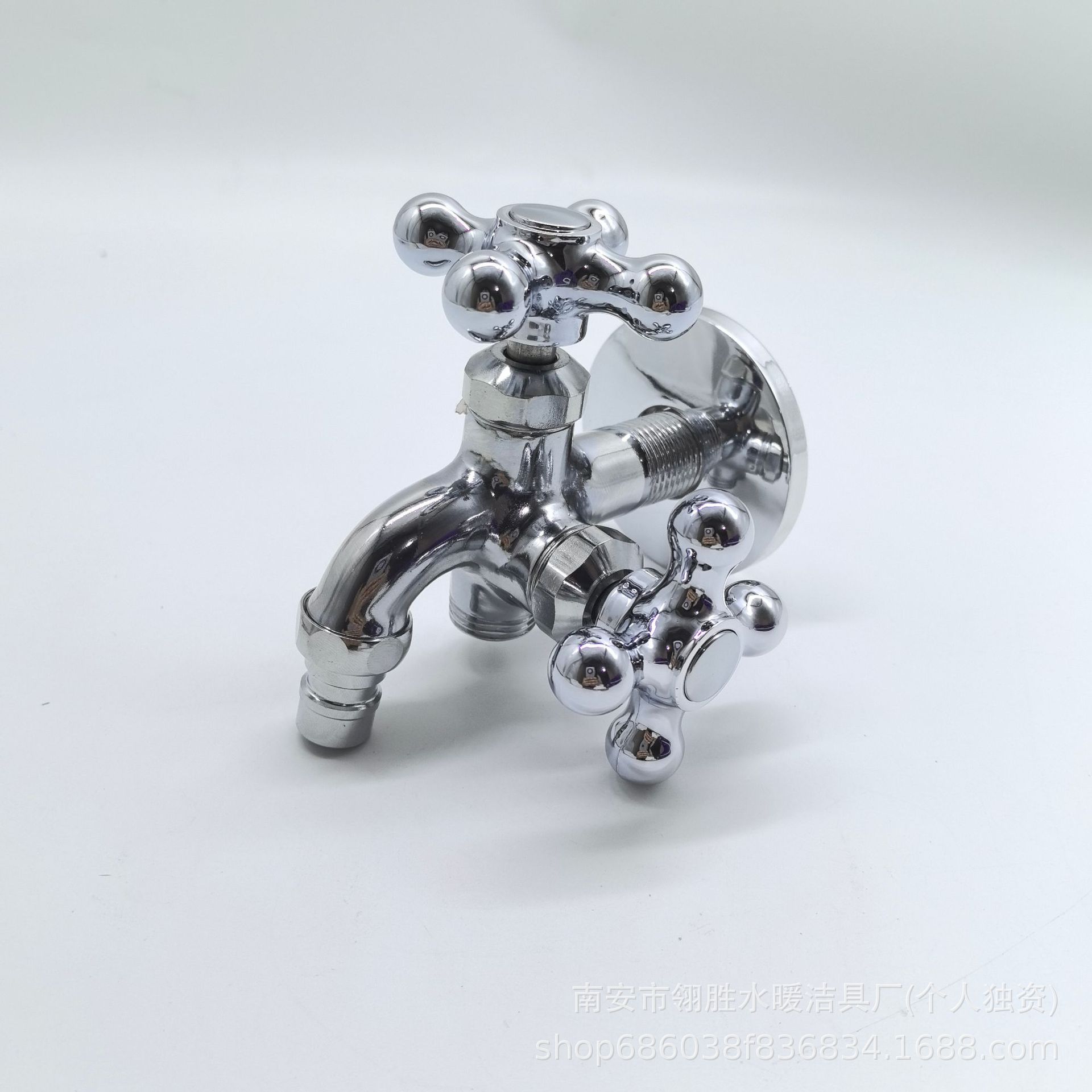 4分多功能水龙头一进二出多功能水龙头双头慢开开洗衣机304水龙头