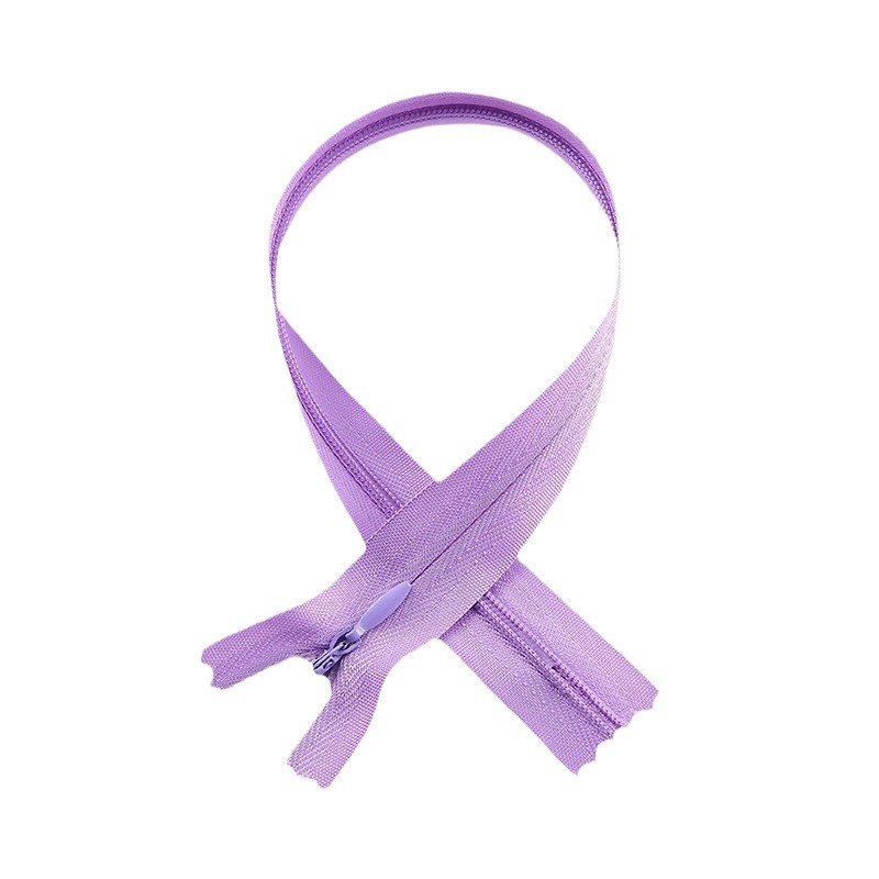 No. 3 fabric edge invisible zipper skirt cushion pocket clothing accessory general nylon self-locking zipper factory direct supply Item Picture
