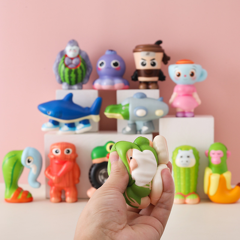 Cross-border best-selling foreign AI Shan Hai Jing Pinching Fun Stress-relieving and venting slow rebound toys children's toys wholesale factory details Picture