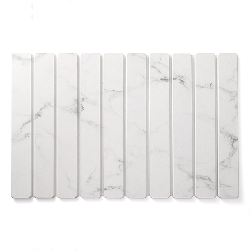 Cross border marble cojines plegables cuencos de tierra de diatomáceas platos de cocina seca asfalto cojines de encimera barro de diatomáceas absorbente antiescaldante Item Picture