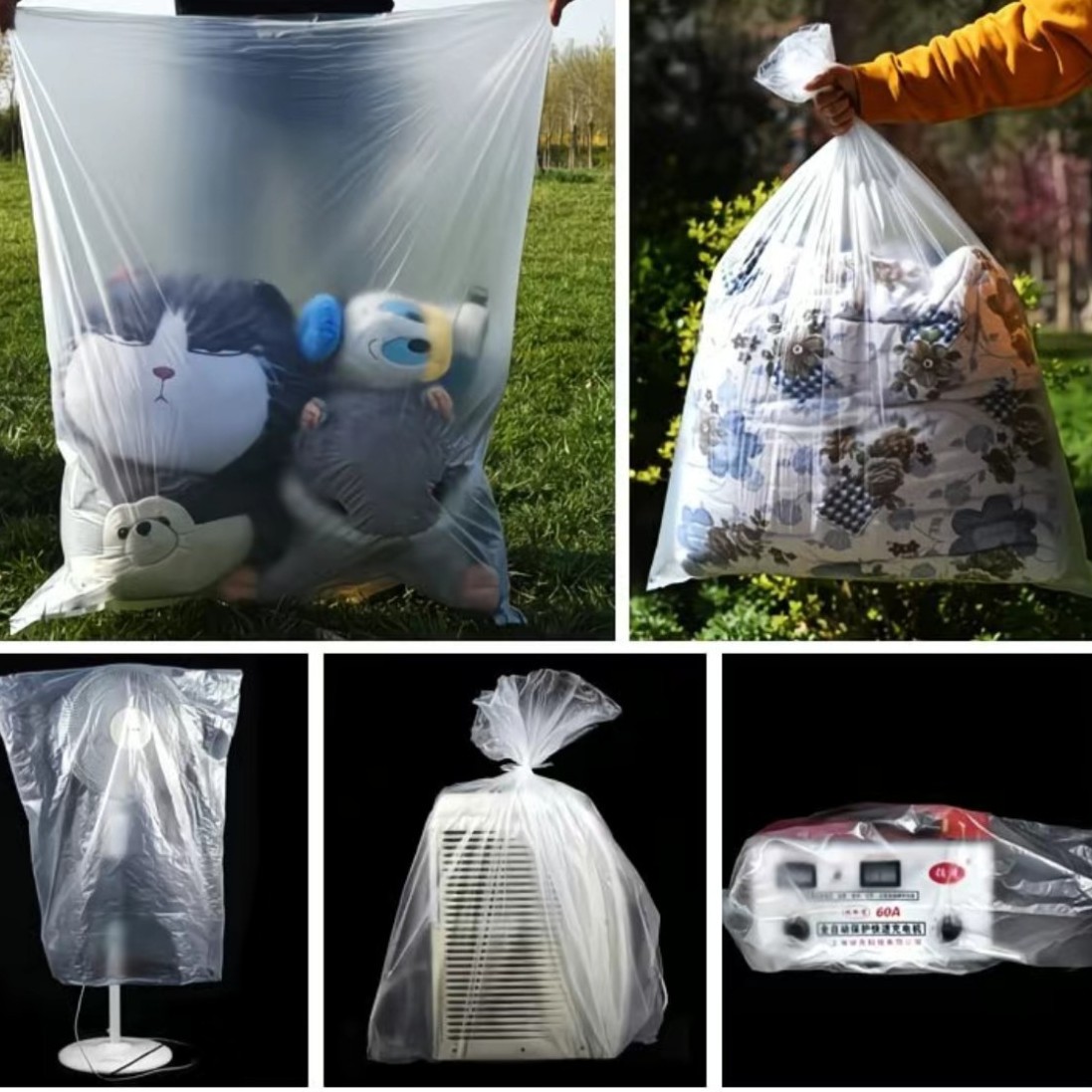 Wholesale low-pressure po plastic bags, film bags, inner bags, waterproof and moisture-proof, inner bags of cartons, disposable flat bags Specification image