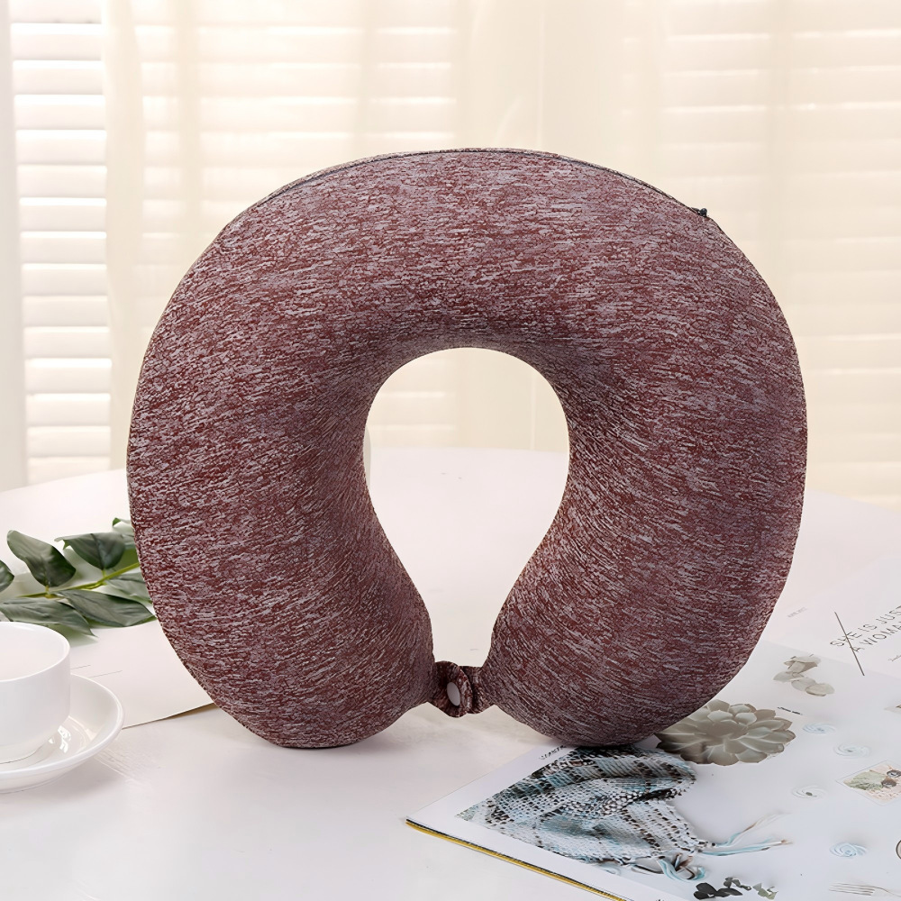 Business cationic memory foam U-shaped neck pillow, neck pillow, airplane travel pillow, nap pillow, neck pillow for men Specification image