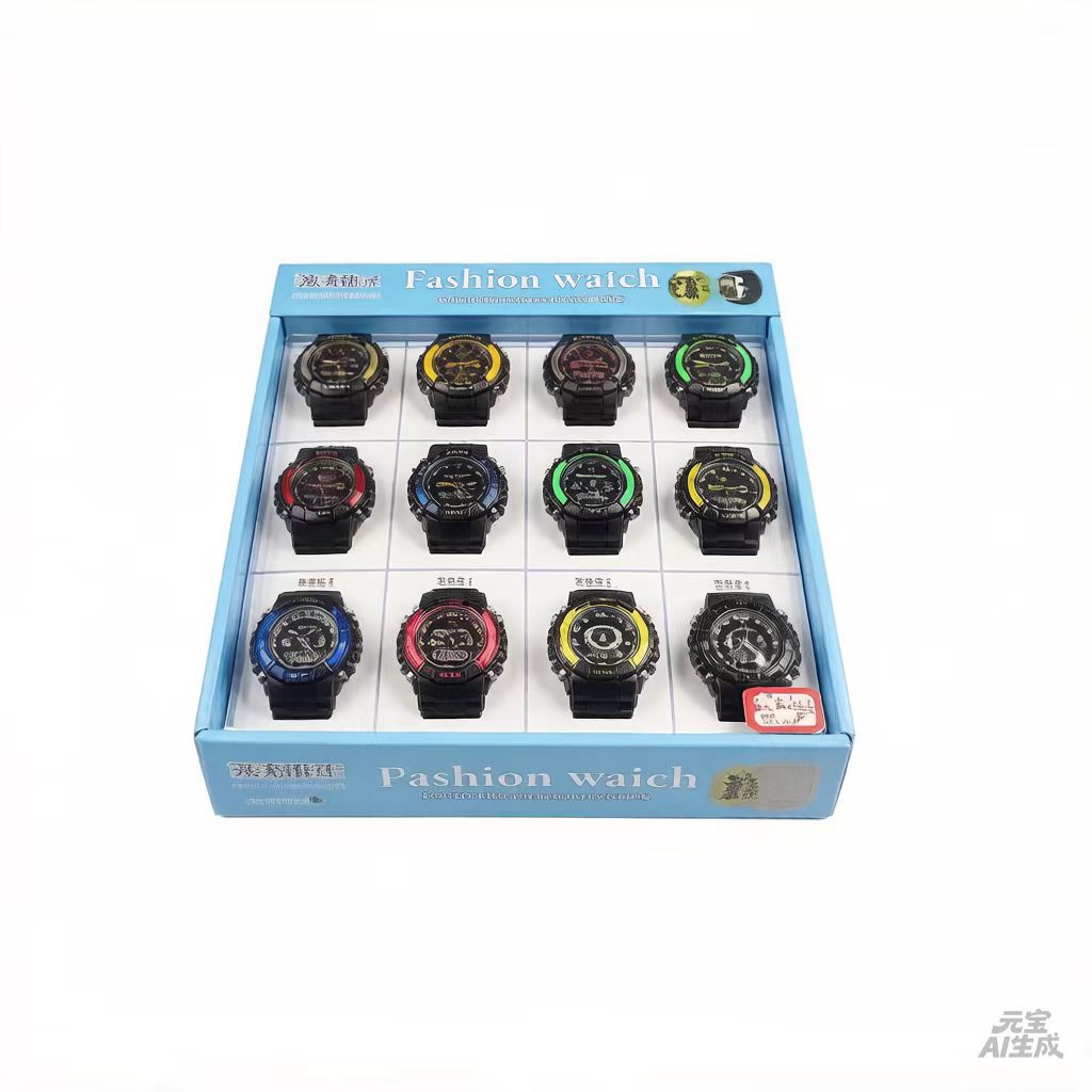 Boxed watches for men and women, multi-functional sports large dial wristwatches for students and children, high appearance level, outdoor factory direct sales
