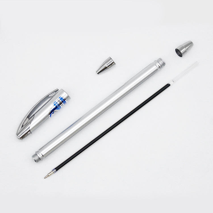 Yalong Cross-border hot-selling silver 0.7mm ballpoint pens, high-quality ballpoint pen promotional stationery Specification image