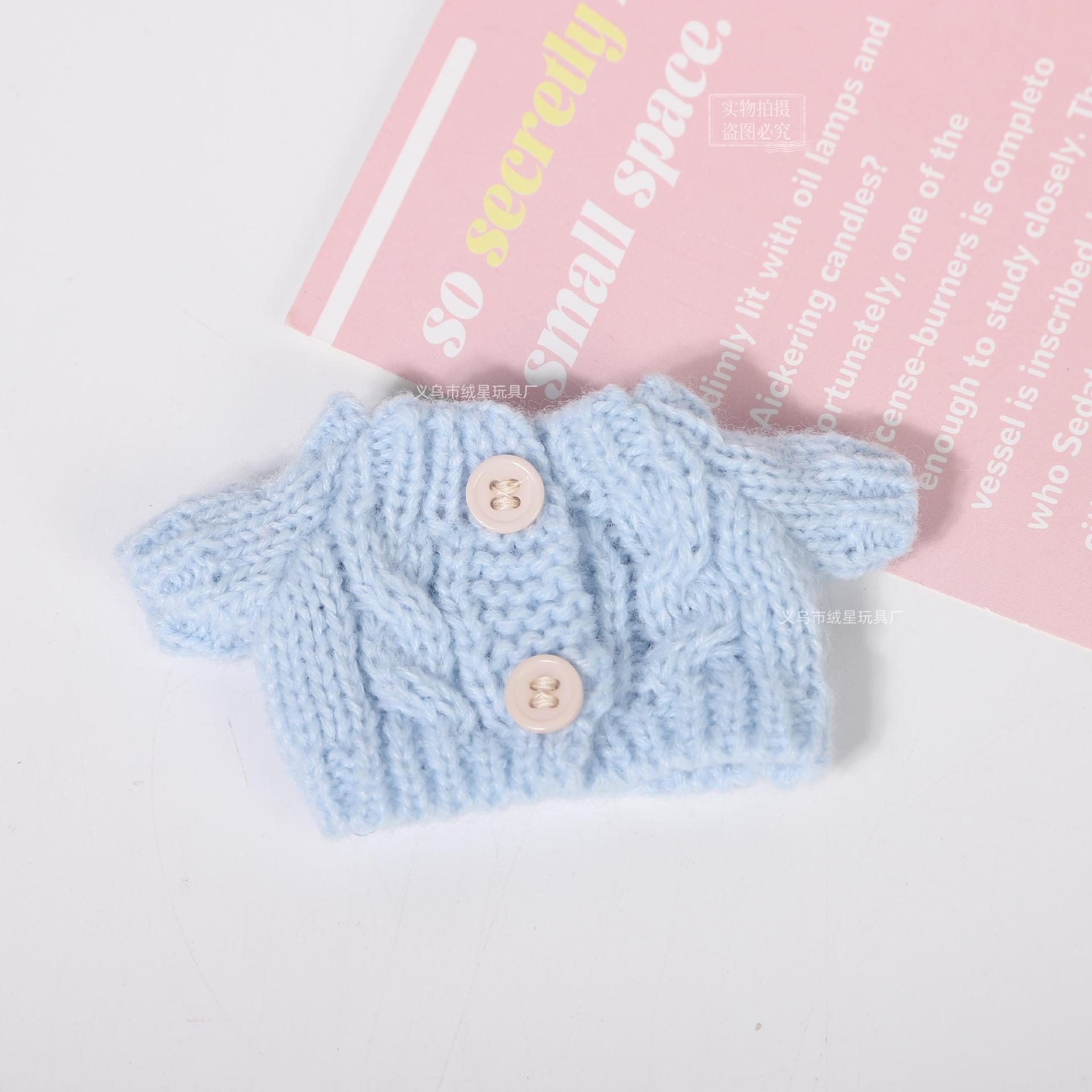 The leader of knitted baby clothes, Dog West Highland doll clothes, cartoon dolls, knitted mini sweaters, pendants, dolls, knitted shirts details Picture