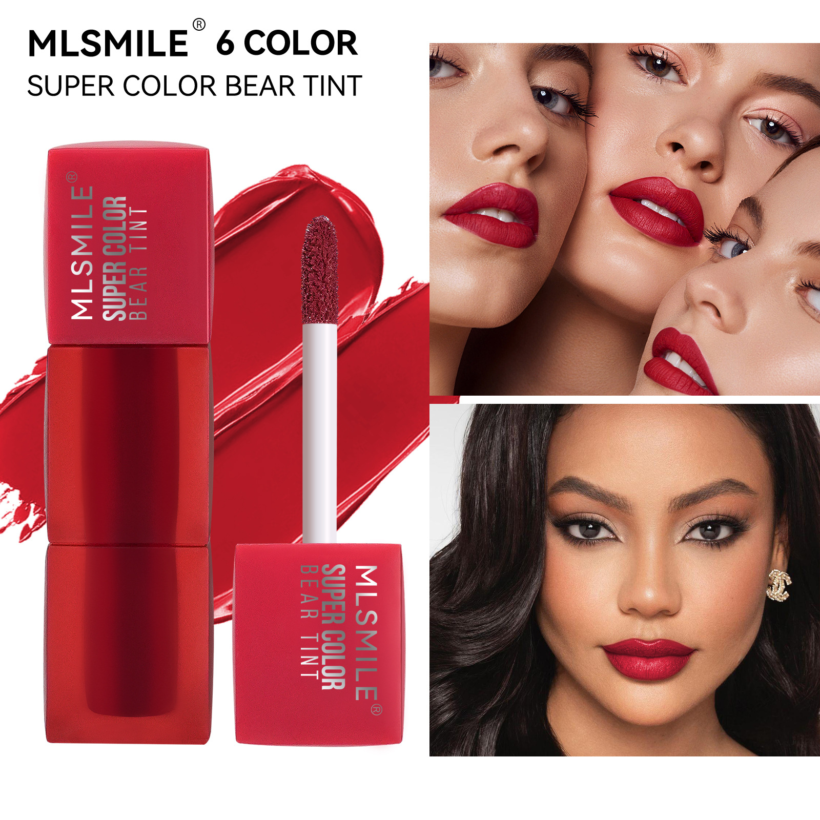 Cross-Border Exclusive Matte Lipstick, Non-Stick Cup, Matte Velvet Lip Gloss, Export-Oriented Makeup, Waterproof And Non-Fading Teddy Lip Gloss details Picture