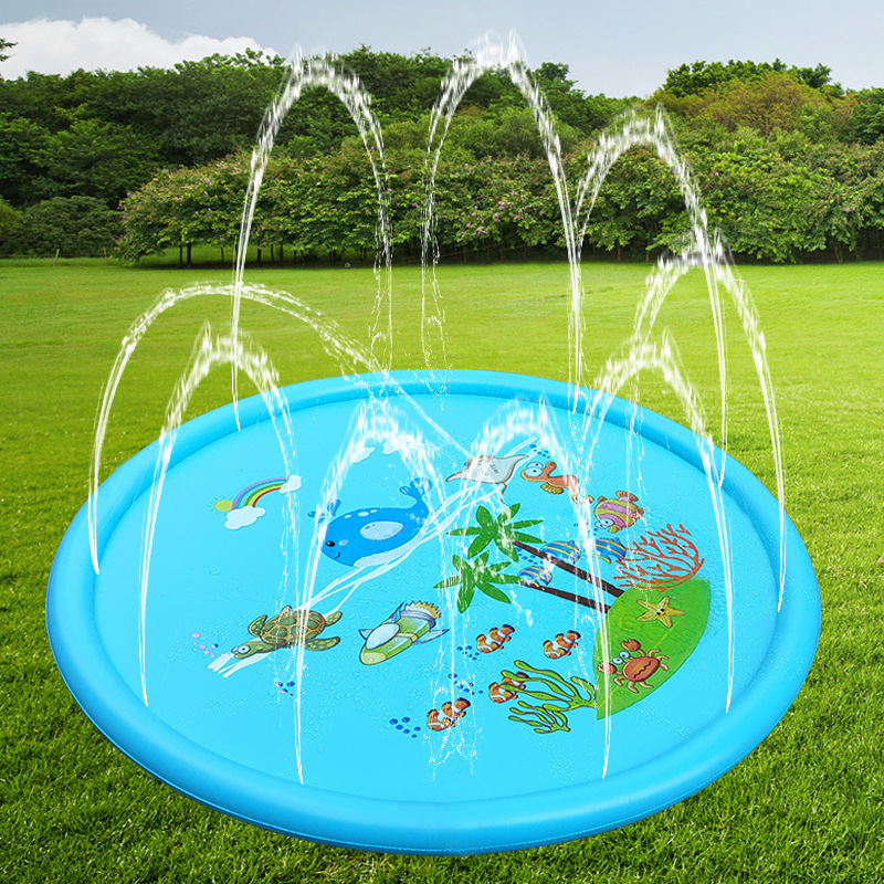 Factory wholesale and retail 170CM turtle water spray pad, children's outdoor entertainment water play pool, whale sea water spray pool full figure