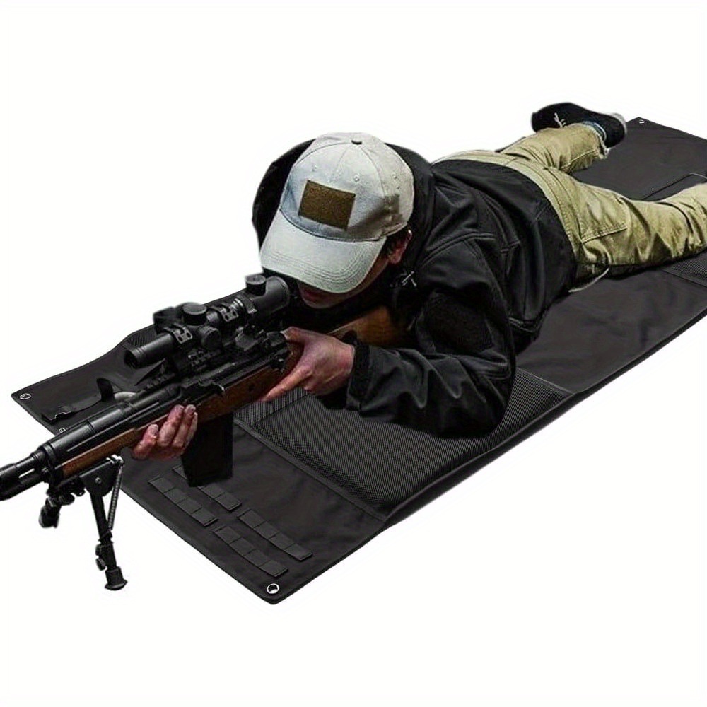Cross-border outdoor equipment 1000D Thickened folding waterproof and moisture-proof tactical training camouflage shooting pad details Picture