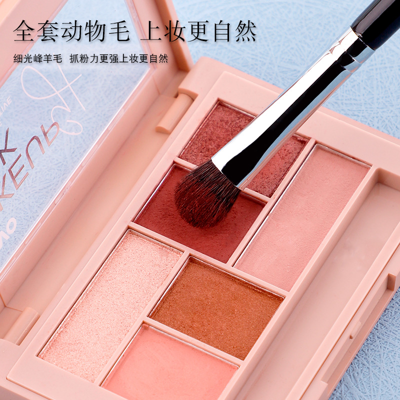 Cangzhou animal hair 7-piece eye brush, wool eyeshadow, eye makeup, eyeliner, eye detail makeup brush details Picture