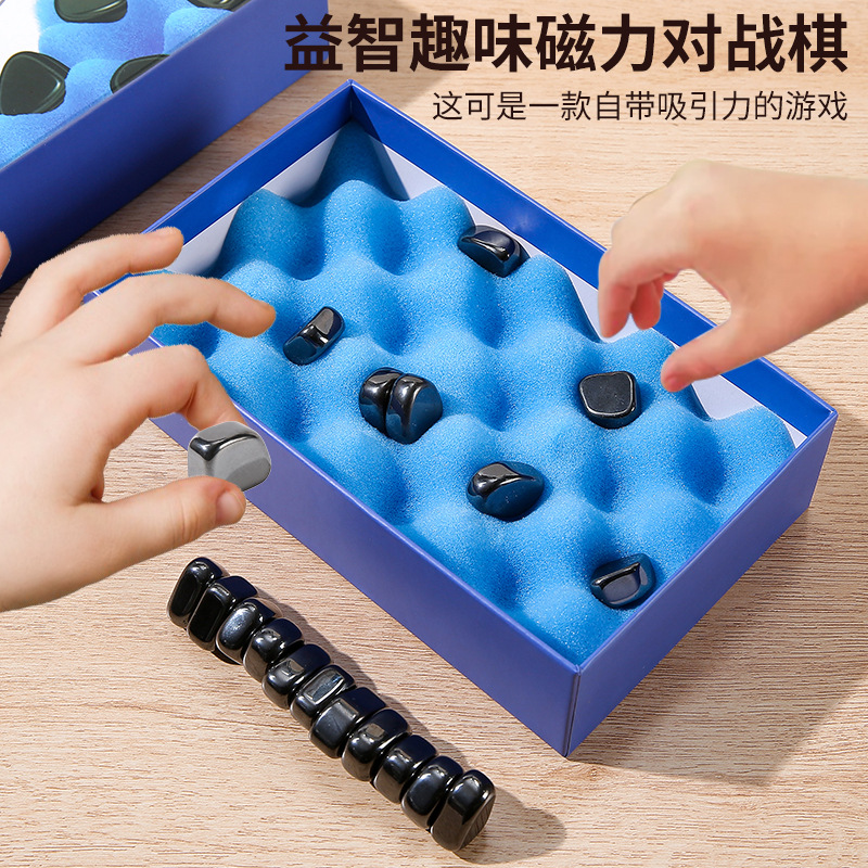 磁力效应棋儿童益智亲子游戏棋皇室达阵棋成人桌游单身贵族棋玩具产品图