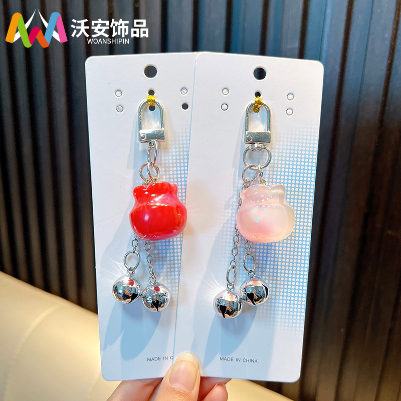 招财福袋钥匙扣精致可爱包包挂件手机配饰情侣吊坠挂饰礼物批发