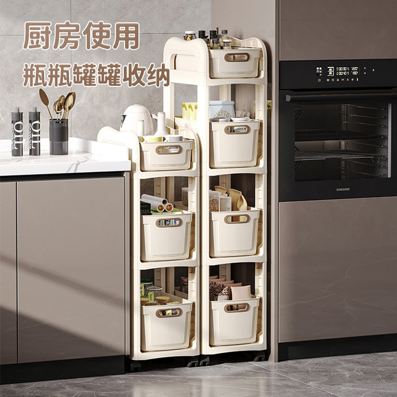 The schoolbag rack, drawer-type movable trolley, book storage rack under the table, multi-layer bookshelf and mobile rack save space Application Scenario