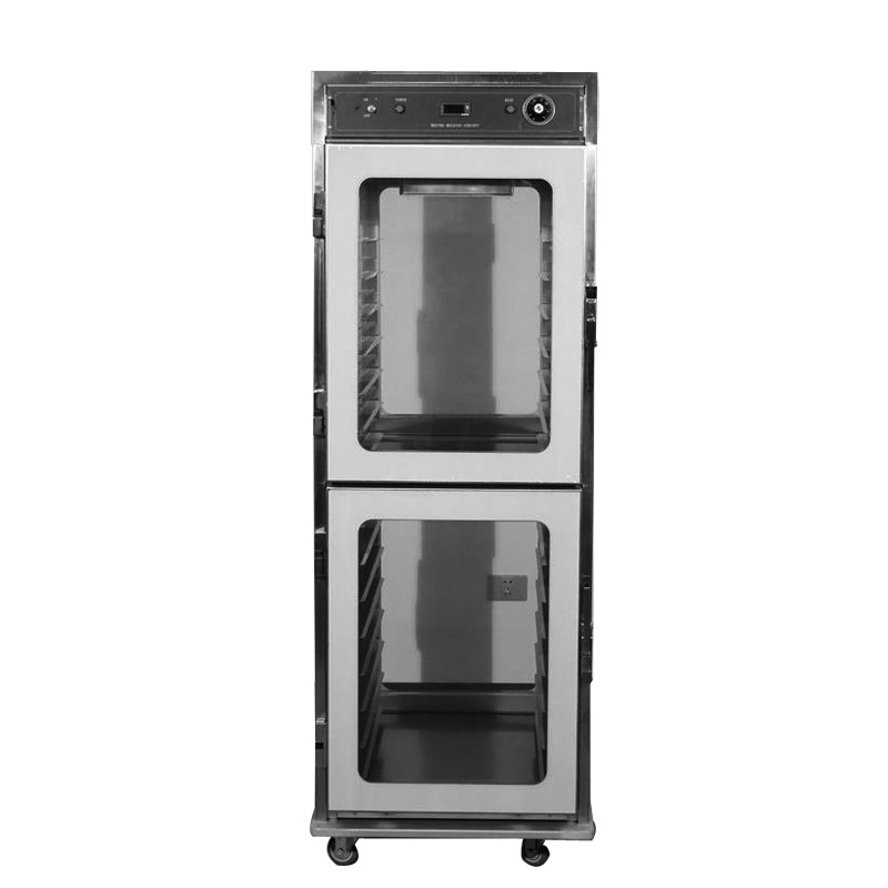 Commercial HHC-980 vertical fried chicken insulation cabinet, stainless steel double-door food insulation display cabinet for French fries Specification image