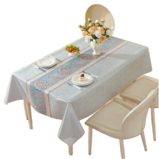 New tpu dyed jacquard tablecloth with a light luxury and high-end feel, waterproof and oil-resistant tablecloth with an atmospheric atmosphere, covering fabric, coffee table and dining table Item Picture