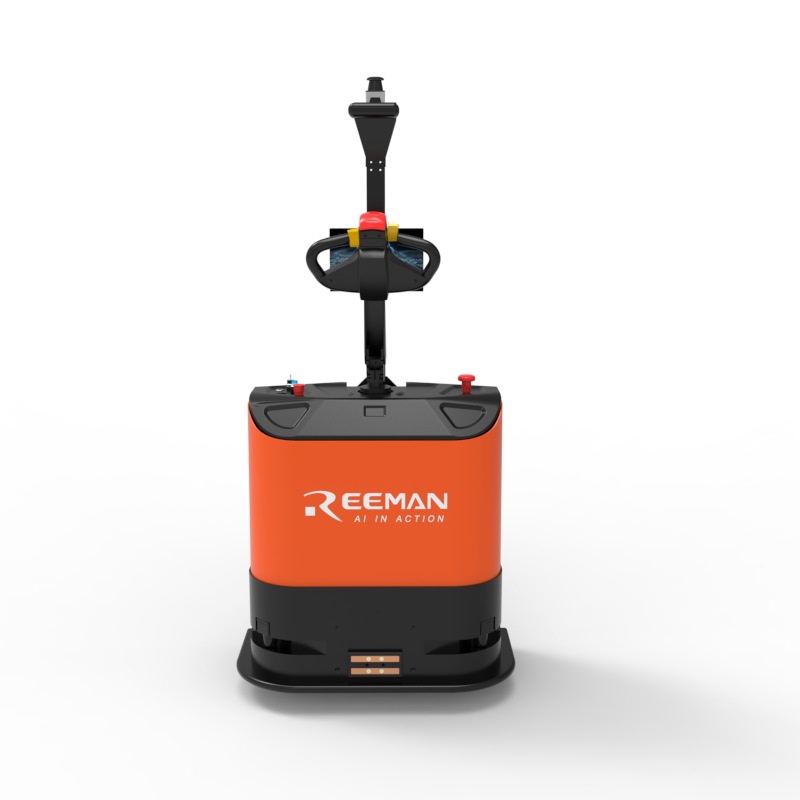 REEMAN orange and black automatic guided vehicle industrial robot intelligent material handling and transportation Item Picture