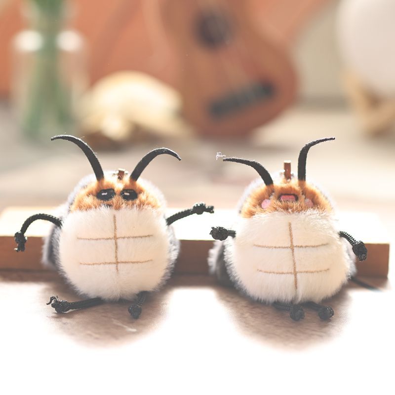 Cute and adorable little cockroach pendant, plush toy doll, little bug, little strong bag, hanging decoration, keychain, doll Specification image