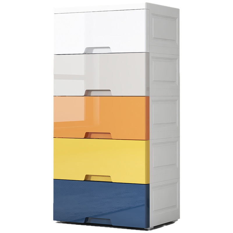 Free shipping underwear and socks storage cabinet, plastic storage cabinet, multi-layer drawer type sundries, toys and snacks table bottom organization cabinet Item Picture