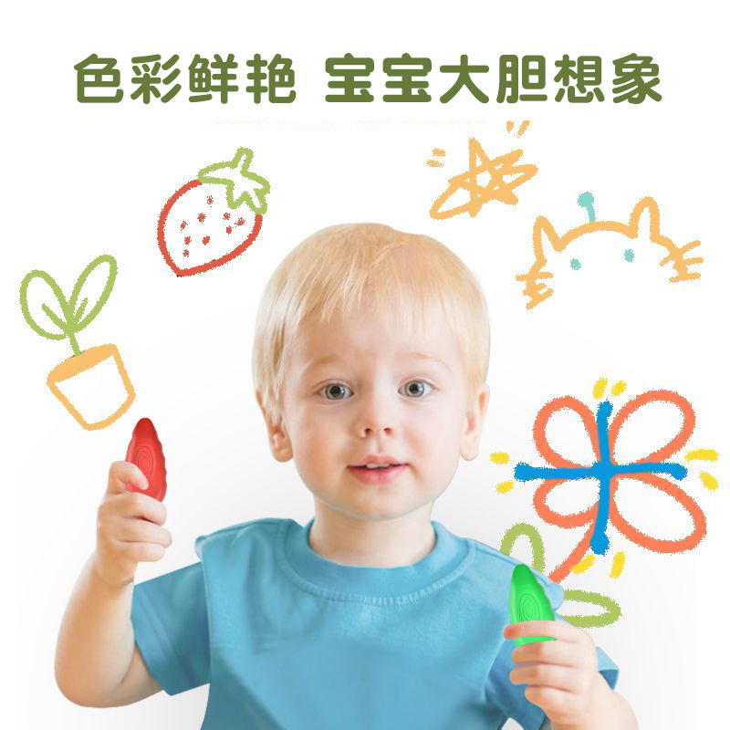 The new water-drop-free hand crayons are compact and portable. They come in 36-color, 24-color and 12-color buckets and are washable with oil pastels Specification image