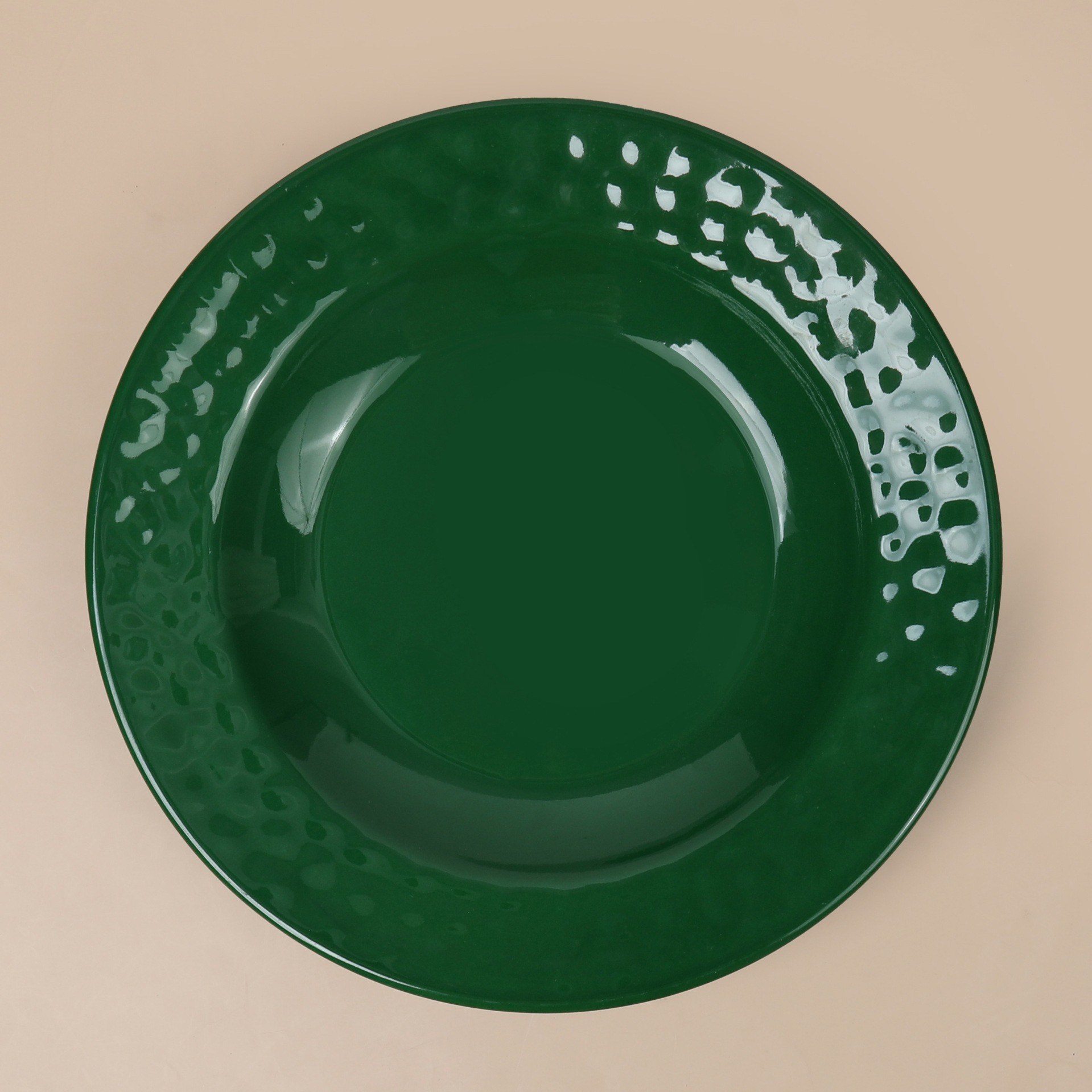Customized high-quality appearance steak plates, porcelain imitation vegetable plates, shallow plates, Western plates, round plates, large plates and melamine tableware for foreign trade Specification drawing