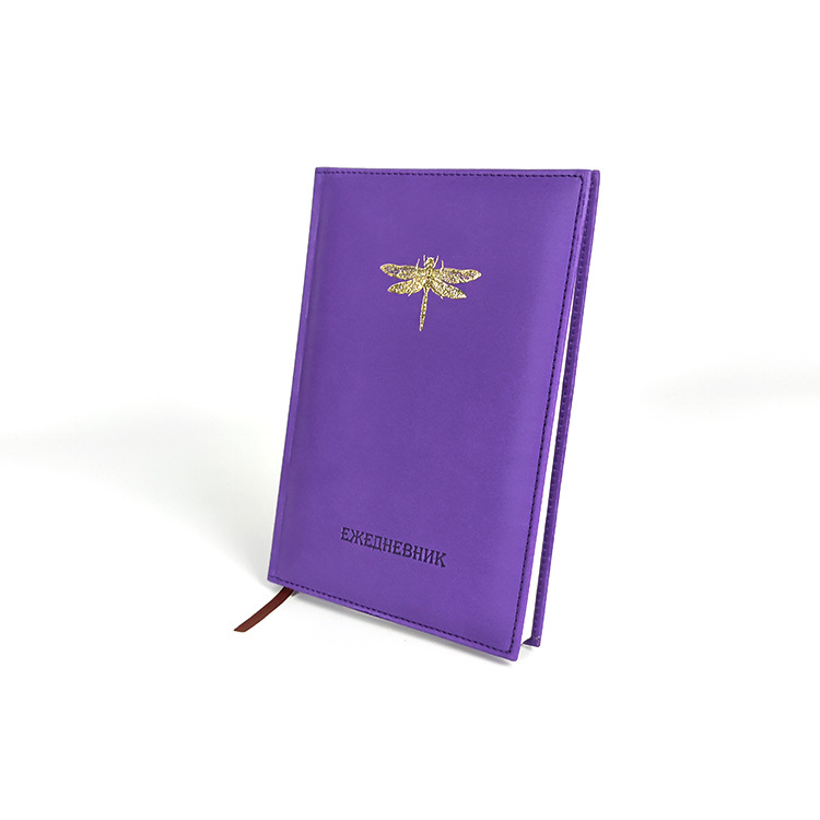 Yalong Cross-border logo A5 printed leather cover notebook, dark retro leather notebook Specification image