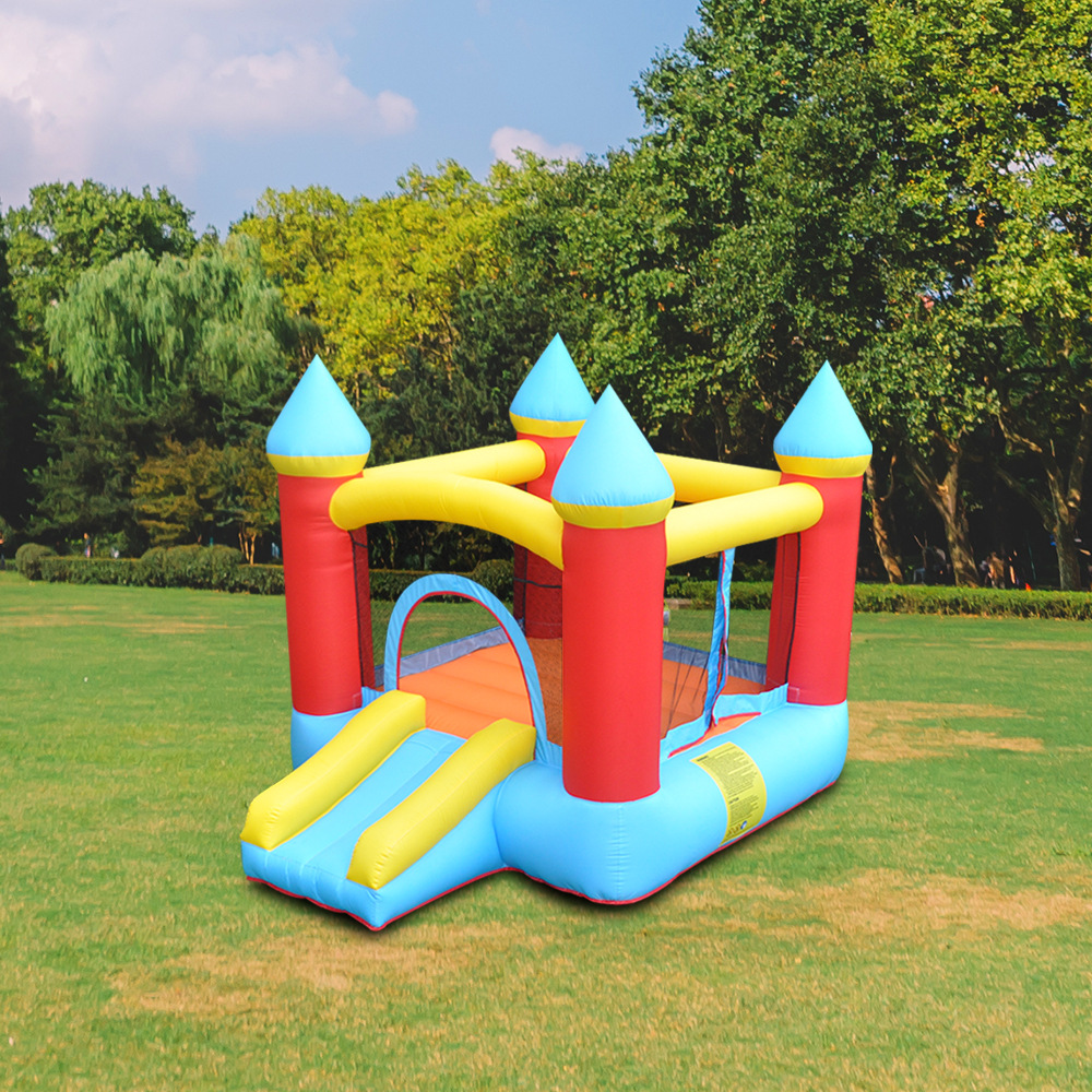 Small children's inflatable castle, indoor small trampoline, home slide, cross-border trampoline, trampoline house manufacturer details Picture
