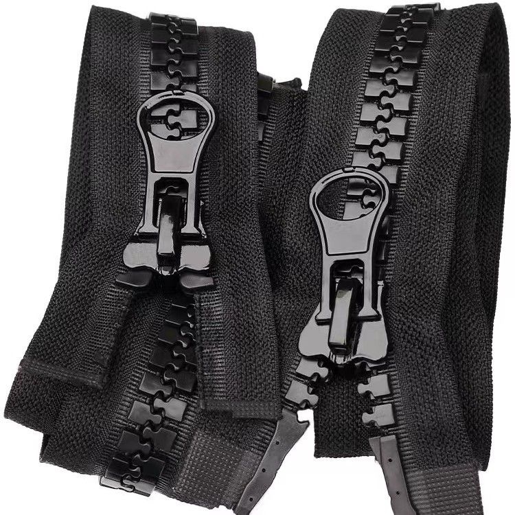 No. 8 resin zipper single and double zipper down jackets, school uniforms, clothing, outerwear, single and double zippers in stock Specification drawing