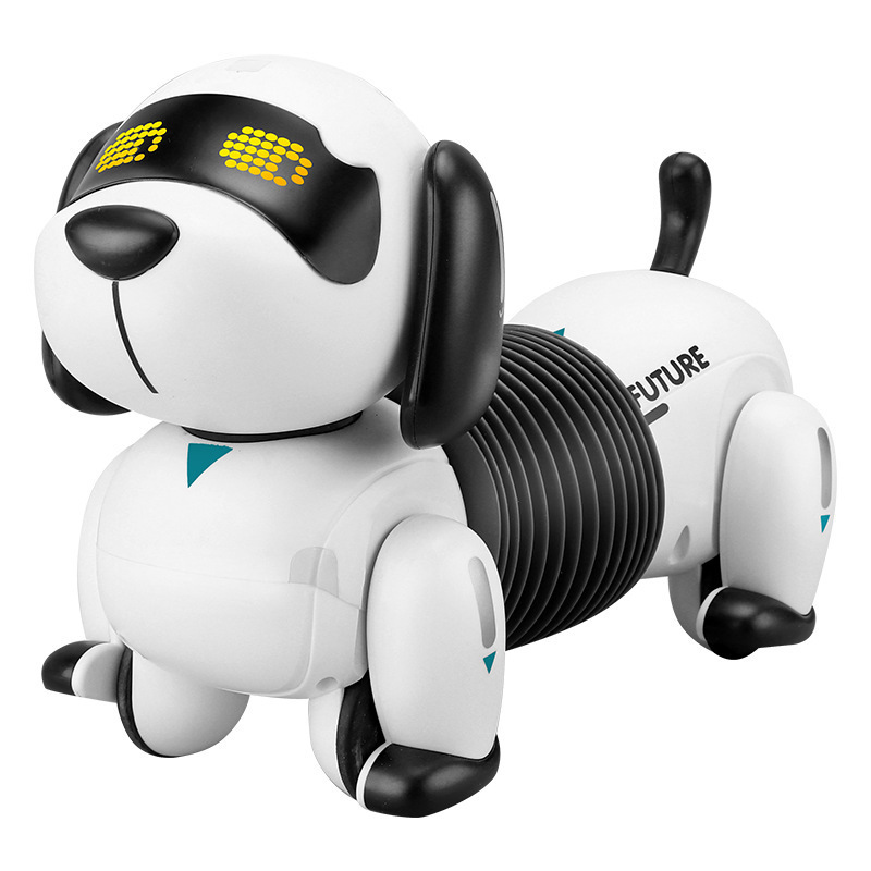 Leneng K22 remote-controlled intelligent programming Dachshund robot dog, extendable music and dancing children's early education toy Item Picture