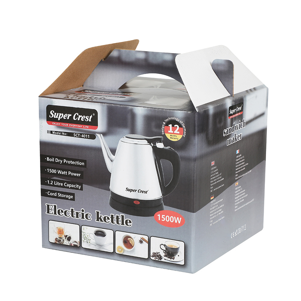 Wholesale of cross-border 304 stainless steel electric kettles, portable water boilers, 1.2-liter automatic power-off heat preservation water boilers Application Scenario
