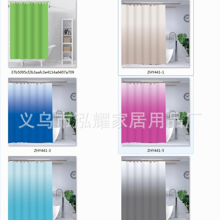 浴帘涤纶/浴室帘欧式/折叠浴帘/浴室帘peva/浴室帘女人简约细节图