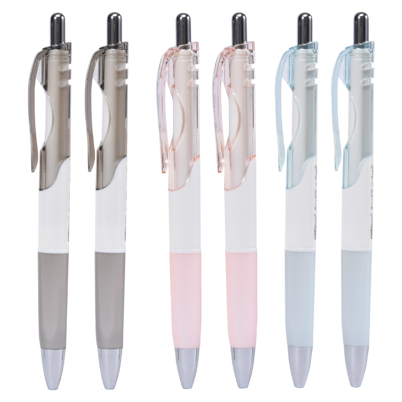 Tianfeng Factory directly supplies 3302 office gel pen 0.5mm black press gel pen wholesale 12 pieces per box Item Picture