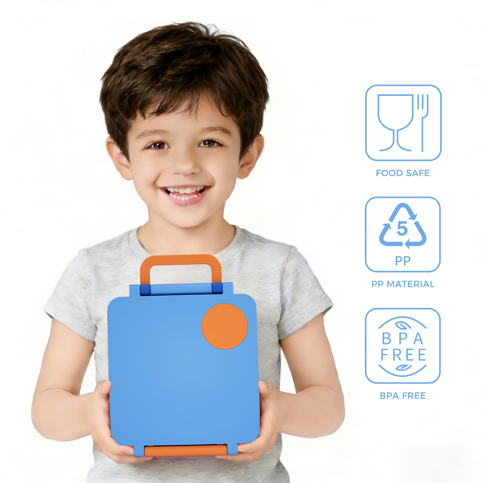 ويمكن وضع علب وجبات الأطفال Lunchbox في أفران الميكروويف على وعاء حساء في وعاء غداء من البلاستيك Specification image