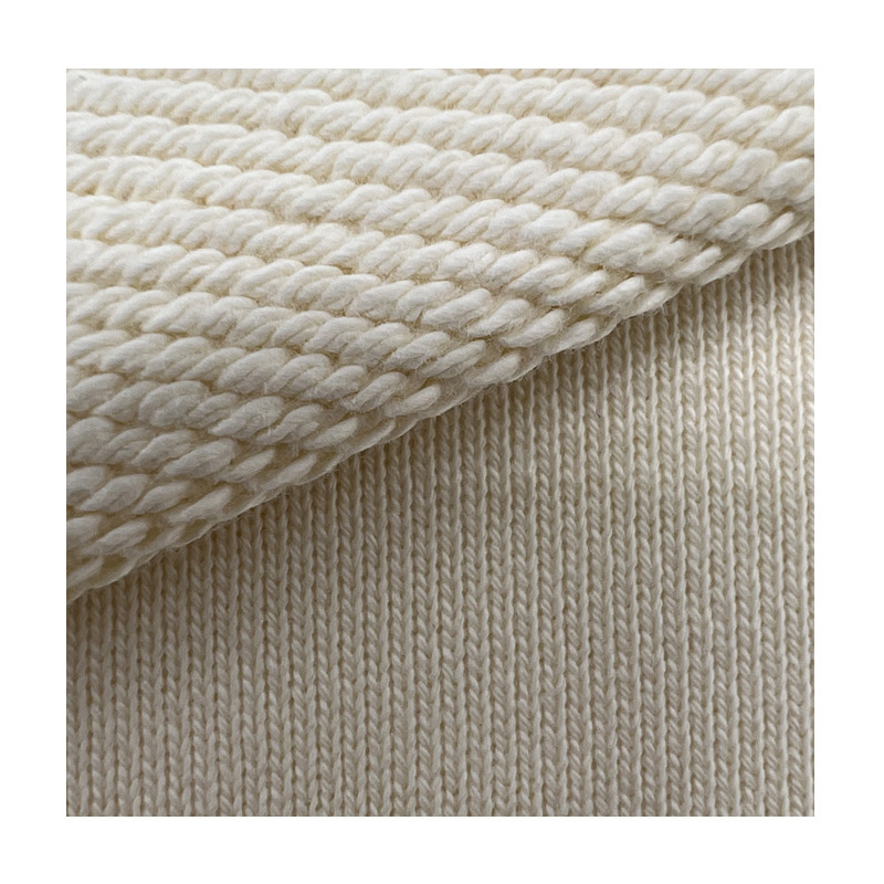 570g thickened national trend all-cotton double-ply sweatshirt fabric, a new and trendy ox tongue hair loop fabric, a smooth knitted sweatshirt fabric Item Picture