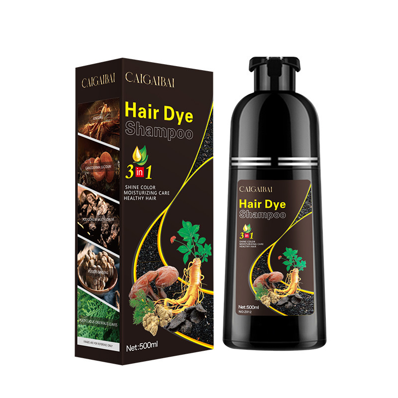 Cross-border exclusive supply of black plant extract hair dye cap White hair dye cream. Just wash it and it will turn black. Factory direct supply to FDA Item Picture